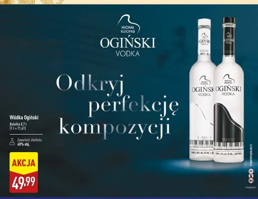 Wódka Ogiński promocja w Aldi