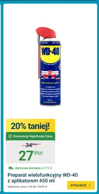 Preparat wielofunkcyjny WD-40 z aplikatorem promocja w ERLI