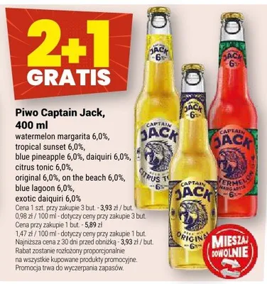 Piwo Captain Jack original 6,0% promocja w Twój Market