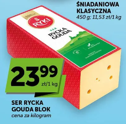 Ser Rycka Gouda blok promocja w Groszek