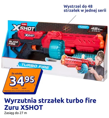 Wyrzutnia strzałek Turbo Fire Zuru XSHOT promocja w Action