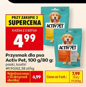 Przysmak dla psa kiełbaski i kostki promocja w Biedronka