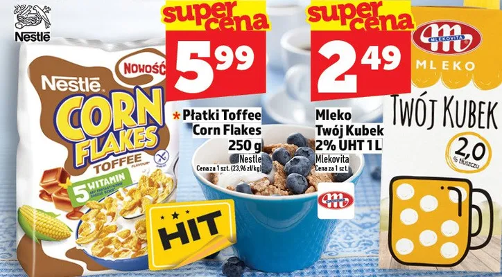 Mleko Twój Kubek 2% UHT promocja w TOPAZ