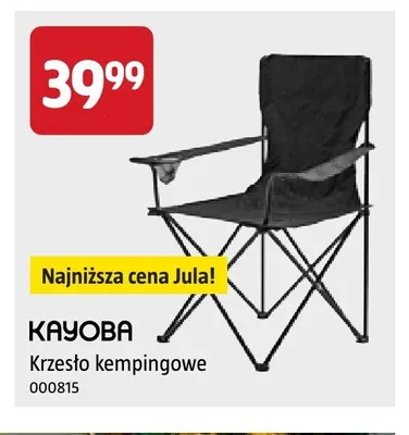 Krzesło kempingowe KAYOBA promocja w Jula