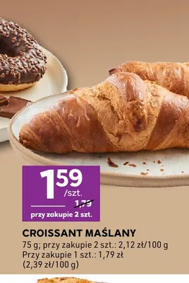 Croissant maślany promocja w Stokrotka