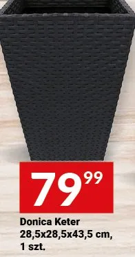 Donica Keter 28,5x28,5x43,5 cm, 1 szt. promocja w Twój Market