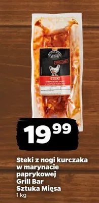 Steki z nogi kurczaka w marynacie paprykowej Grill Bar Sztuka Mięsa promocja w Netto