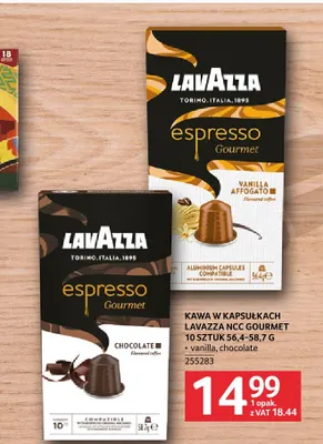 Kawa w kapsułkach Lavazza NCC Gourmet vanilla promocja w Selgros