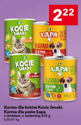 Karma dla kotów Kocie Smaki z wołowiną promocja w LEWIATAN