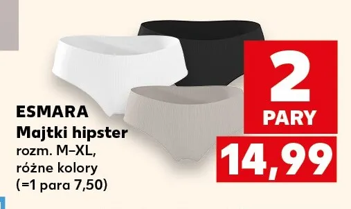 Majtki hipster Esmara 2-pak promocja w Kaufland