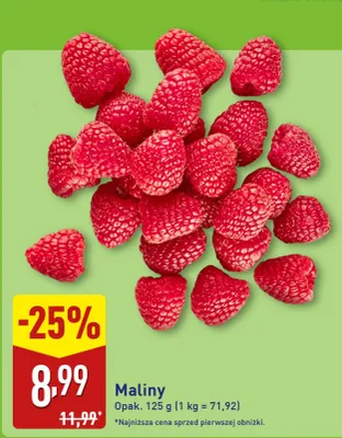 Maliny promocja w Aldi
