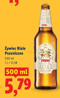 Piwo Białe Pszeniczne promocja w Lidl