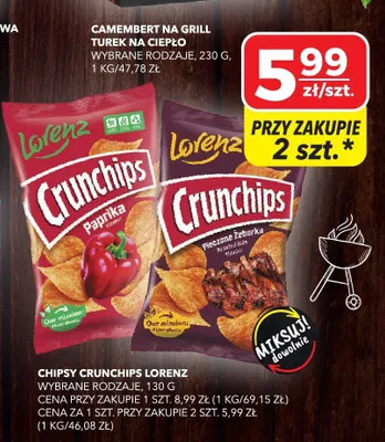 Chipsy crunchips promocja w Top Market