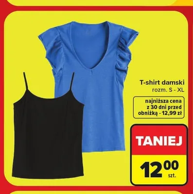 T-shirt damski promocja w Carrefour