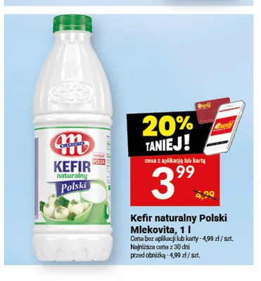 Kefir naturalny Polski Mlekovita promocja w Twój Market