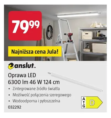 Oprawa LED 6300lm 124 cm Anslut promocja w Jula