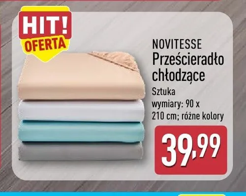 Prześcieradło chłodzące NOVITESSE promocja w Aldi