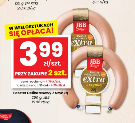 Pasztet delikatesowy z szynką JBB promocja w emma MARKET