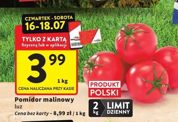 Pomidor malinowy luz promocja w Intermarche