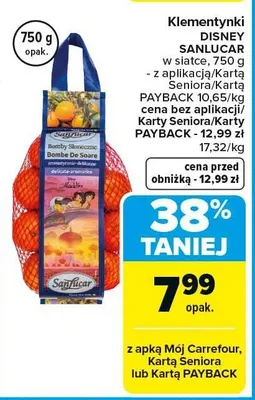 Klementynki w siatce promocja w Carrefour