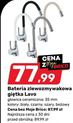 Bateria zlewozmywakowa giętka Lavo promocja w Bricomarche