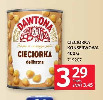 Cieciorka konserwowa Dawtona promocja w Selgros