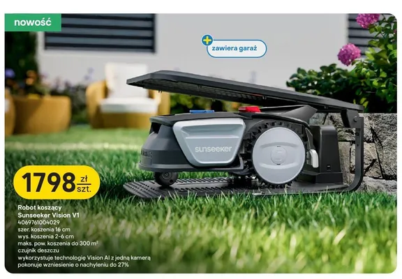 Robot koszący Sunseeker Vision V1 promocja w Castorama