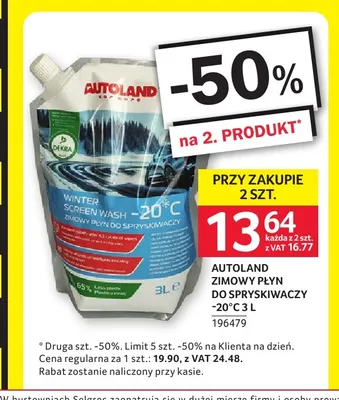 Zimowy płyn do spryskiwaczy -20°C 3 l Autoland promocja w Selgros