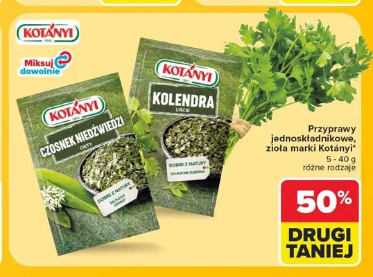 Czosnek niedźwiedzi Kotányi promocja w Carrefour