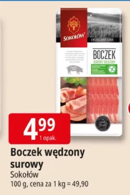 Boczek wędzony surowy promocja w Leclerc