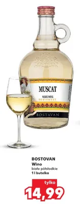 Wino białe półsłodkie promocja w Kaufland