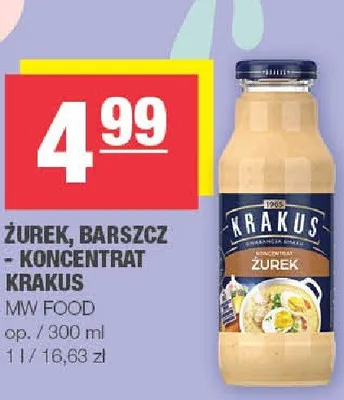 Żurek, barszcz - koncentrat promocja w SPAR