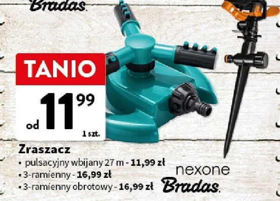 Zraszacz 3-ramienny obrotowy promocja w Intermarche