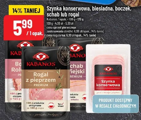 Szynka konserwowa, biesiadna, boczek. wędzona lub rogal promocja w POLOmarket