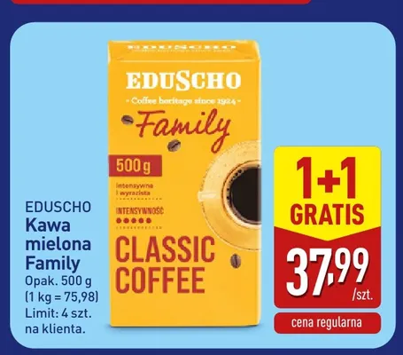 Kawa mielona Family Eduscho promocja w Aldi