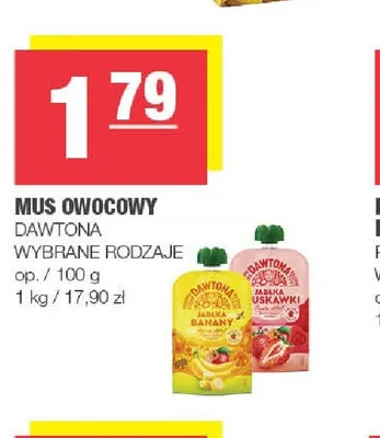 Mus owocowy Dawtona promocja w SPAR