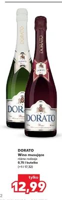 Wino musujące Dorato Rosso promocja w Kaufland