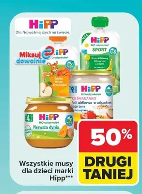 Musy dla dzieci Hipp promocja w Carrefour