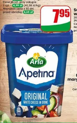Ser original Apetina w kostkach promocja w Dino