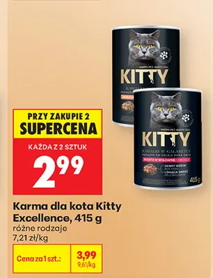 Karma dla kota Kitty Excellence promocja w Biedronka