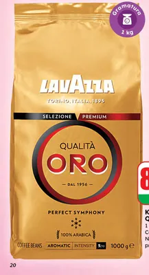 Kawa ziarnista Qualità Oro 1 kg promocja w Dino