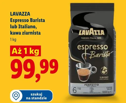 Kawa ziarnista LAVAZZA Italiano promocja w Lidl