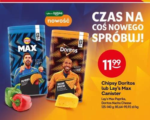 Chipsy Doritos Canister Nacho Cheese promocja w Żabka