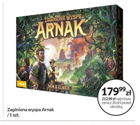 Gra planszowa Zaginiona wyspa Arnak Rebel promocja w Empik