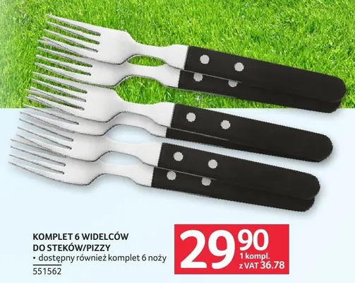Komplet 6 widelców do steków/pizzy 551562 promocja w Selgros