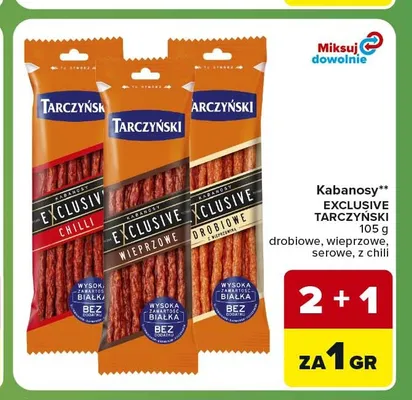 Kabanosy Tarczyński Exclusive wieprzowe promocja w Carrefour Express
