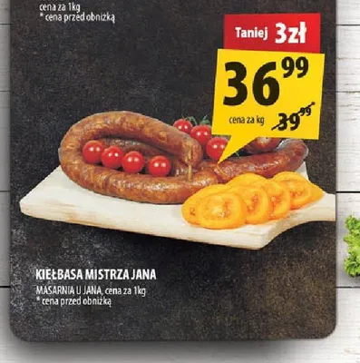 Kiełbasa mistrza jana MASARNIA U JANA promocja w Arhelan