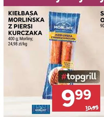 Kiełbasa Morlińska z piersi kurczaka Morliny promocja w Stokrotka