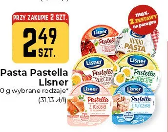 Pasta Pastella Lisner z suszonymi pomidorami promocja w Społem Częstochowa