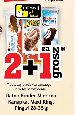Baton Kinder Maxi King promocja w Gram Market